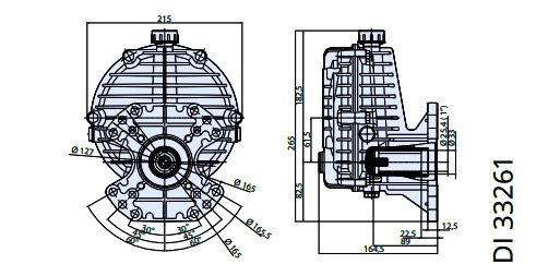 Reductor 33261 · dimensiones